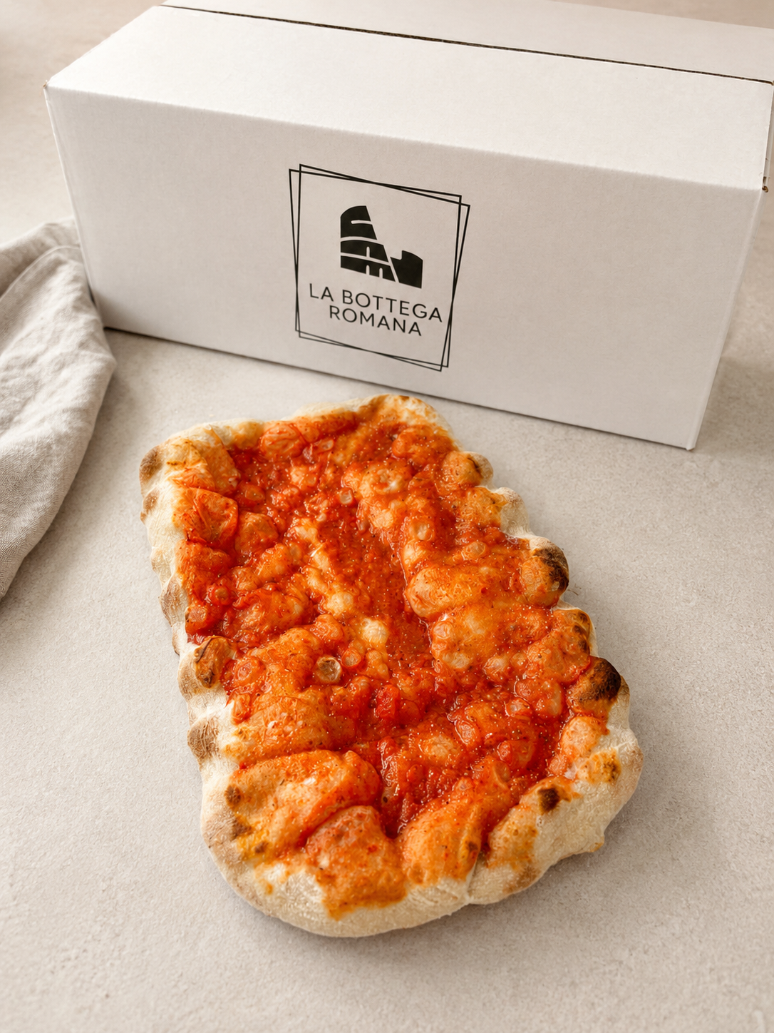 Pinsabodem 230 gram Tomaat — diepvries Pinsa Romana