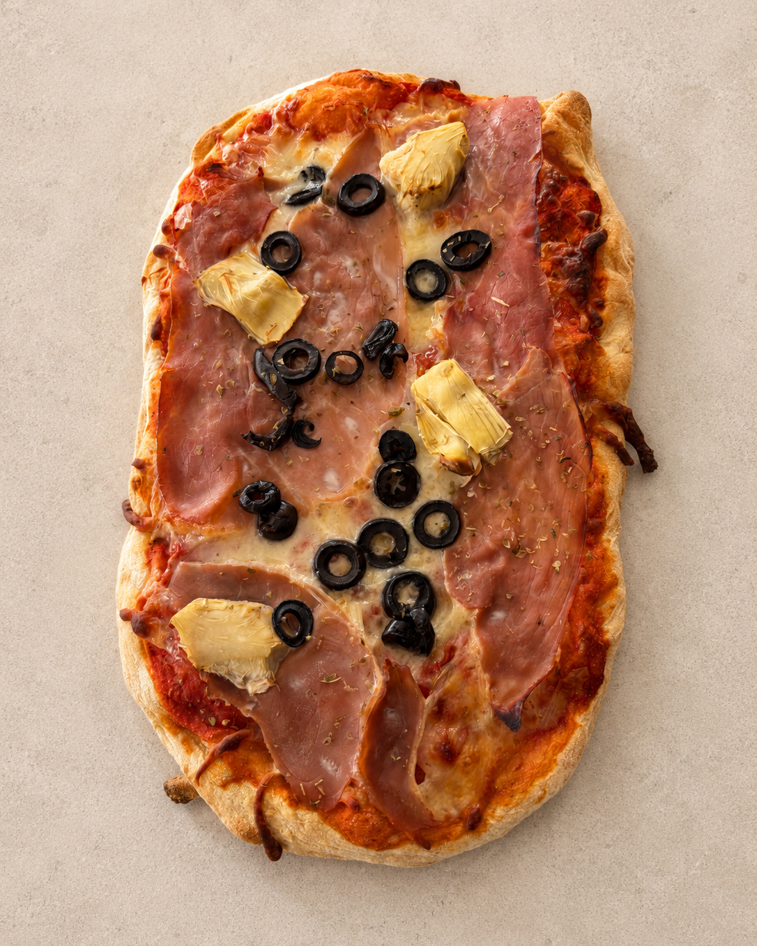 Pinsa Romana Prosciutto — verse ambachtelijke pinsa